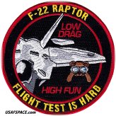 F-22 Low Drag Squadron Patch - Edwards AFB