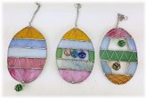 Easter Egg Stained Glass Wall Hangers by Lillian Vernon Designs