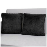 Furry Nest Pillow Set - 2 Comfy Cases for Sofa Décor in 2 Sizes with Zipper