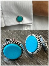 Turquoise Elegance Cufflinks