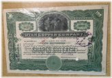 Copper Heritage Certificate - 1923, 100 Shares