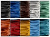 Round & Genuine Leather Craft Cord - Pick Your Color!