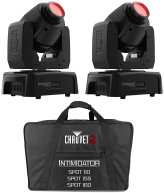 Compact Moving Head LED Lights with Carry Bag