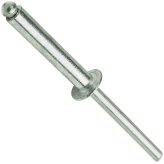 Dome Head Aluminum Rivets, 3/16" x 1-1/4", Pack of 25