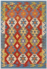 Kilim Tribal Geometric Wool Rug