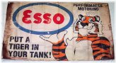Vintage Gas Station Brands Flag Banner
