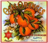 Red Star Citrus Crate Label Art Print