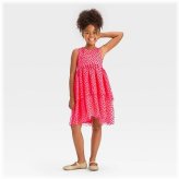 Pink Tiered Tulle Dress