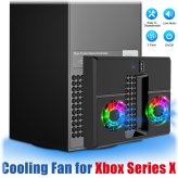 Xbox Series X Cooling Fan with Vertical USB Design and RGB Lighting