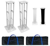 Collapsible Totem Light and Speaker System with Bags and Scrim - RTP-GO by Rockville