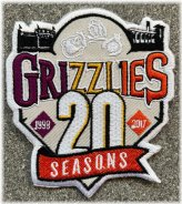 Vintage Grizzlies 20th Year Team Patch