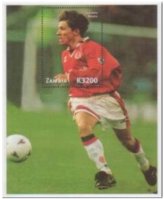 Zambian Juninho Soccer Stamp