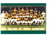 1974 Oakland Athletics World Champions Team Photo