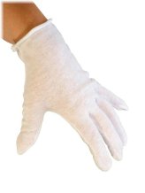 Silver Touch Gloves - White Cotton Lisle Gloves for Gentle Coin and Paper Money Handling