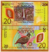 Samoa 20 Tala Polymer Banknote, 2024 Issue - UNC Condition