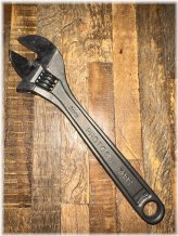 Black Clik Stop Adjustable Wrench by Stanley PROTO TOOLS 708