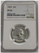 Silver Proof Washington Quarter (1963)