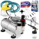 Airbrush Pro Kit with Dual Action Brushes