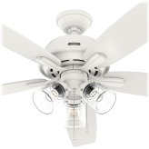 Casual Breeze Matte White Ceiling Fan