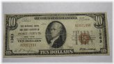 Port Jervis 1929 $10 National Currency Bank Note