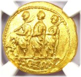 Brutus Coson Gold AV Stater - 54 BC Roman Coin - NGC MS (UNC)