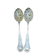 Gilded Berry Serving Spoons
