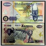 Zambia 100 Kwacha Banknote