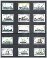 Falkland Islands Mailships Scenes Stamp Set 1978