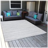 Iced Silver Artistic Storms Rug