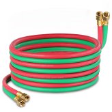 PrecisionFlame Welding Hose: 25 Ft Oxygen Acetylene Twin Hose for Cutting Torch