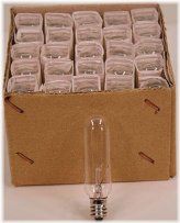 Candle Glow Light Bulbs - 25 Watt, Clear and Steady (25T6C) - Box of 25