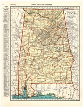 Vintage 1941 Alabama State Map - Wall Decor Piece from 1647