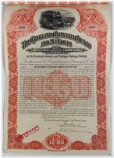 Cleveland Cincinnati Chicago & St Louis Railway Bond Certificate (1891)