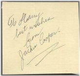 Vintage Jackie Cooper Autograph