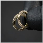 Golden Frost Hoop Earrings