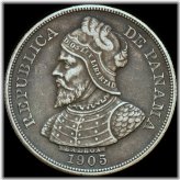 Panama Silver Balboa 50 Centesimos Coin