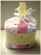 Pink Patches Washcloth Set