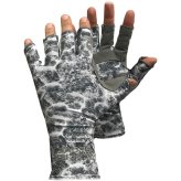 Gray Water Camo Fingerless Sun Gloves