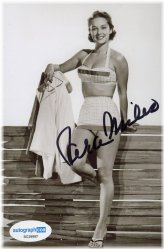 The Searchers" Autographed 4x6 Photo by Vera Miles