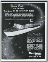 Vintage Sea Queen Boat Print - 1956 Trojan Big 15