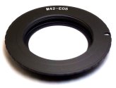 Metal Lens Mount Adapter for Canon EOS EF Cameras with M42 Pentax Screw Compatibility