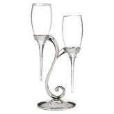 Elegant Raindrop Champagne Flutes