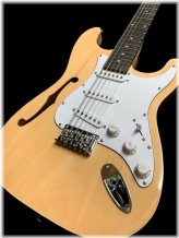 Twelve String Thinline Natural Finish Electric Guitar