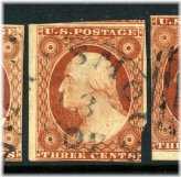 Washington Imperf Stamp from 19th Century Collection