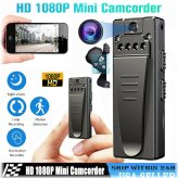 NightWatch 1080P HD Mini Camcorder with 180° Video and IR Night Vision