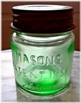 Heritage Green Half-Pint Glass Jar