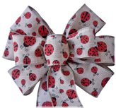 Crimson Ladybug Bow
