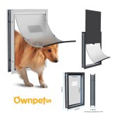 Secure-Paws Screen Door with Magnetic Flap for Large Dogs