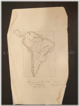 Brazilian Cartographic Masterpiece by Mamie M. Trimble