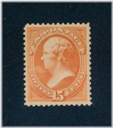 Vintage US Scott #189 Mint Hinged Stamp